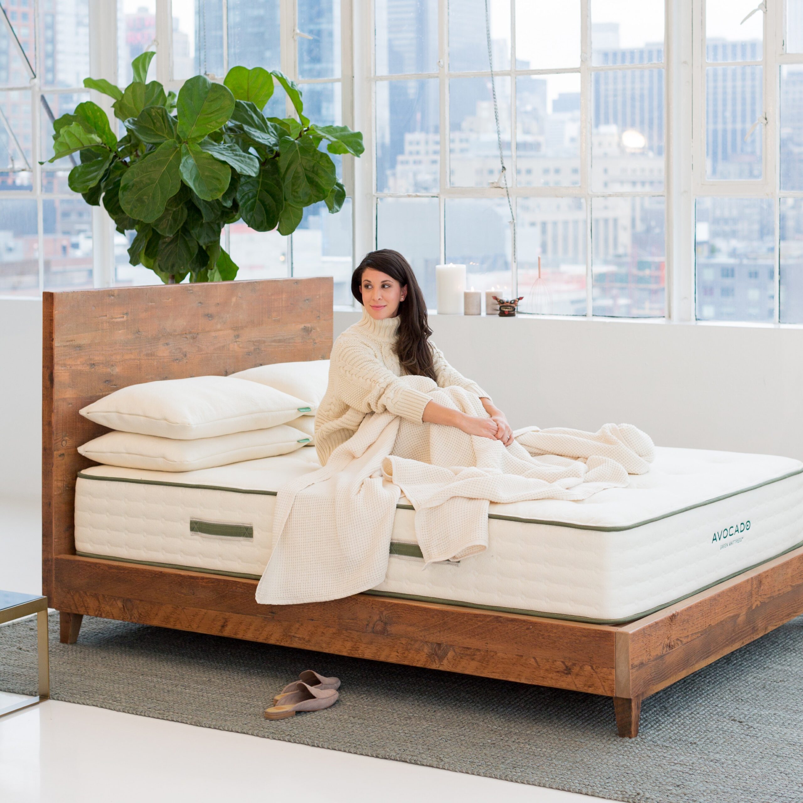 NaturalWoodBedFrame1